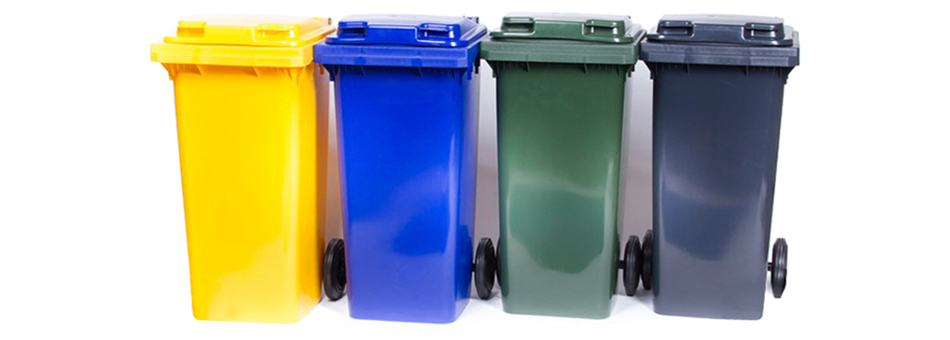 Контейнеры мусорные баки пластиковые с крышкой