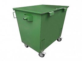 Мусорный контейнер 0,9 м3 зеленый